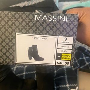 Massing black boots